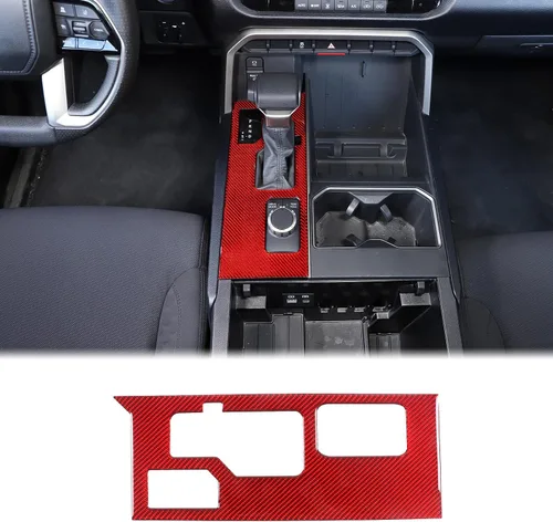Vista 11 de Aunginsy Marco para panel de cambio de marchas con caja de almacenamiento Compatible con Toyota Tundra/Sequoia 2022-2024 2025 Protector contra