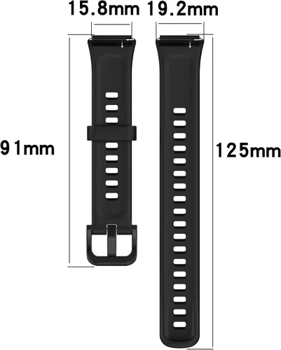Vista 2 de Correa de reloj compatible con Huawei Band 7, pulsera de repuesto para Huawei Band 7