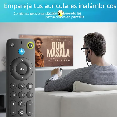 Vista 5 de Control remoto por voz de repuesto para Fire Stick/Amazon Toshiba Insignia Fire Smart TV (1ª/2ª/3ª generación)