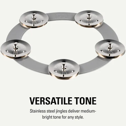 Vista 4 de Meinl Platillos Ching Ring Pandereta Jingle Efecto - NO HECHO EN CHINA Hihat/Crash/Ride/Stack/Effects, Stainless Steel, Bright Tone, No