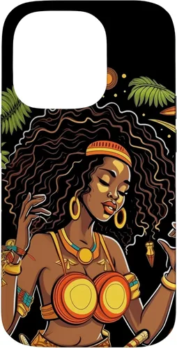 Vista 17 de Funda para iPhone 16 Rasta Reggae Music Cannabis Weed Leaf 420 Rastafarian Women