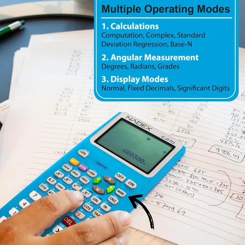 Vista 4 de Calculadora Científica con Funciones Gráficas para Estudiantes de Universidad y Secundaria, Ingeniería, Matemáticas Avanzadas, Cálculo, Álgebra