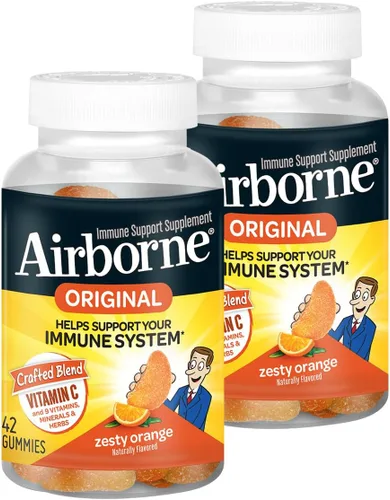 Vista 27 de Vitamina C 1000 mg (por porción), tabletas efervescentes Airborne Very Berry (36 unidades en una caja), suplemento de apoyo inmunológico sin gluten