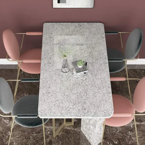 Vista 4 de Livelynine Papel adhesivo de granito para encimera, impermeable, autoadhesivo, papel pintado de mármol, despega y pega, para encimeras de cocina