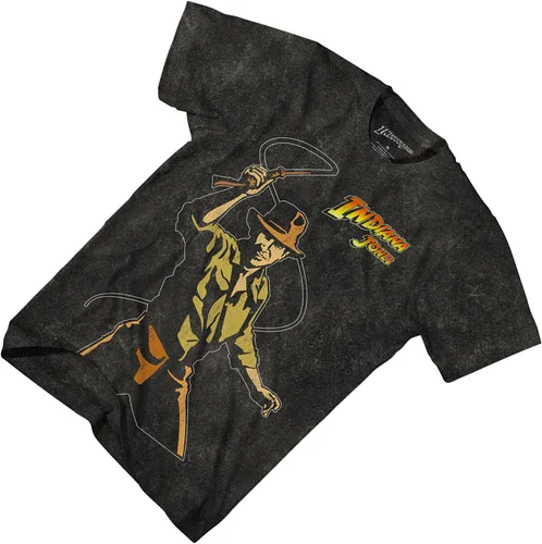 Vista 4 de Camiseta clásica de Indiana Jones para hombre, Indiana Jones, Harrison Ford, Indiana Jones, teñido anudado
