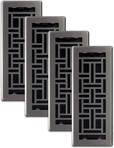 Vista 68 de Decor Grates Registro de suelo oriental AJH212-RB, 2 x 12 pulgadas, acabado de bronce frotado