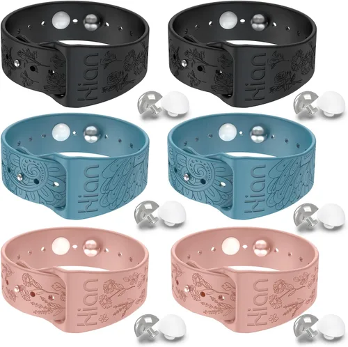 Vista 12 de Pulseras de mareo por movimiento, para adultos, niños y mujeres embarazadas, pulseras de acupresión antináuseas para automóvil, mar, aire, crucero