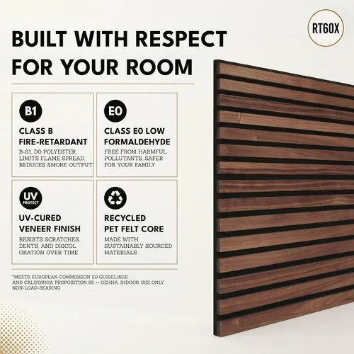 Vista 7 de RT60X Pro - Paneles de pared de madera con control de eco 24 x