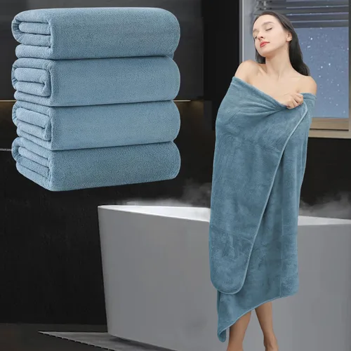 Vista 18 de Toalla de baño extra grande de 4 piezas (35 x 70 pulgadas), toalla de baño ultra suave de gran tamaño, juego de toallas de baño para baño, hotel