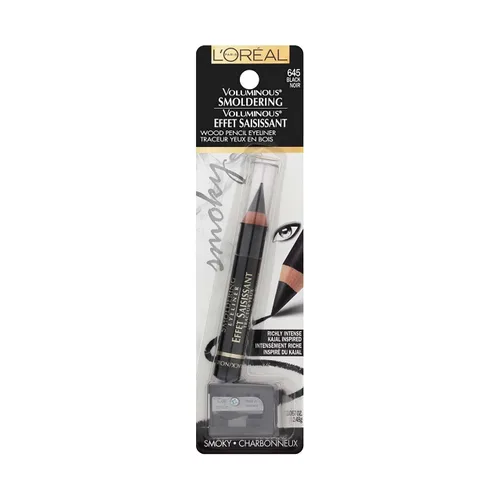 Vista 4 de L'Oreal Paris Voluminous Smoldering Liner, Negro [645] 0.09 oz (Paquete de 3)