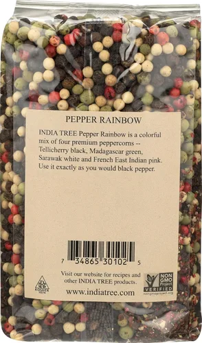 Vista 2 de India Tree Pimienta Arco Iris, 11 oz