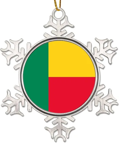 Vista 8 de Adornos colgantes para árbol de Navidad de Argentina, bandera de Argentina, copo de nieve de metal, colgante para árbol de Navidad, recuerdo