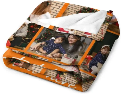 Vista 3 de IEK Manta personalizada, manta personalizada con foto, foto personalizada de la manta, foto personalizada de la manta, manta de regalo para mamá