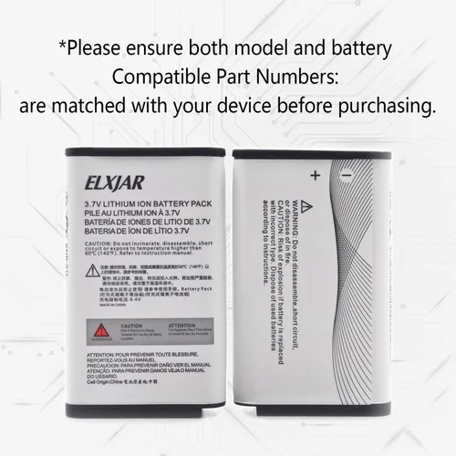 Vista 4 de Paquete de 2 baterías de iones de litio de 3.7 V 2270 mAh KNB-81L de repuesto para radios bidireccionales portátiles Kenwood NX-P500 TK-3601D