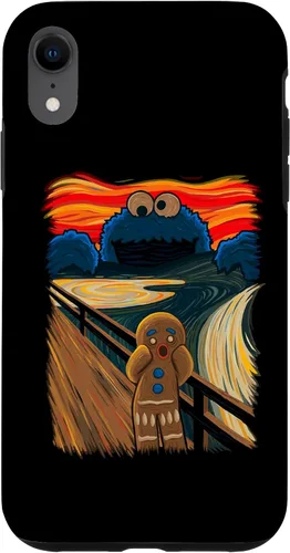 Vista 25 de Cookie Muncher The Scream Munch Monster Joke Funda para iPhone 17