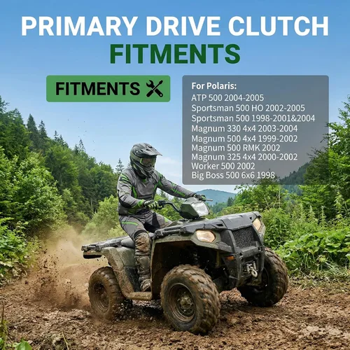 Vista 5 de Reemplazo del conjunto del embrague para Polaris 1321706 para SPORTSMAN 500 Sportsman 500 4X4 1998 1999 2000 2001 2002 2003 2004 2005 Plata
