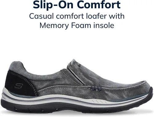 Vista 3 de Skechers Mocasines sin Cordones Expected Avillo de Ajuste Relajado para Hombre