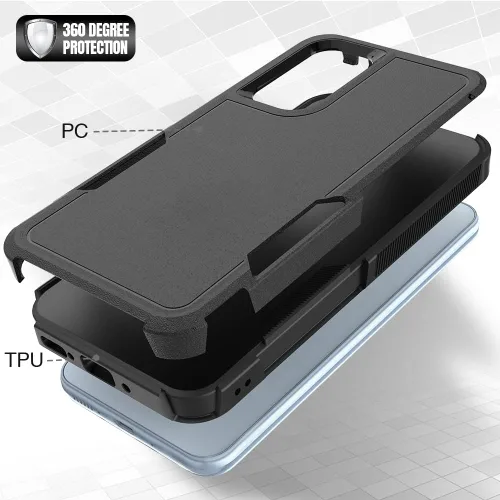 Vista 182 de Jeylly Compatible con Samsung Galaxy A22 5G Funda, Funda Samsung A22 5G con 2pcs protectores de pantalla de vidrio templado