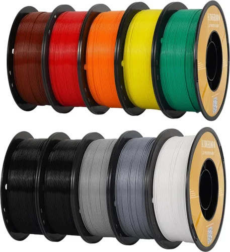 Vista 46 de Kingroon Paquete de filamento PLA de alta velocidad para impresora 3D de 1.75 mm, filamento rápido para impresora 3D para impresión hiper rápida