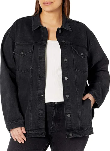 Vista 6 de The Drop Chaqueta vaquera extragrande Andrea para mujer
