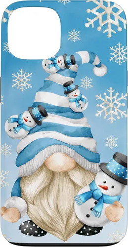Vista 7 de Cute Winter Gnome Dad with Snowflake Decor and Snowman Case for iPhone 17