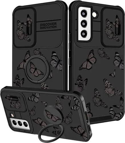 Vista 113 de Funermei para Samsung Galaxy Z Flip 4 Funda - Funda de Teléfono Bonita para Mujeres y Niñas con Mariposas Bonita Estética Femenina Diseño