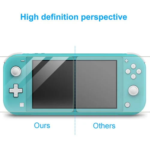 Vista 8 de Funda de transporte Plus TPU y protector de pantalla compatible con Nintendo Switch Lite, kit de accesorios 4 en 1, funda portátil de viaje viene