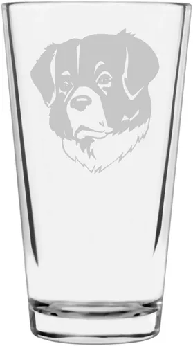 Vista 415 de Podenco Canario - Vaso de pinta de 16 onzas con temática de perro personalizado