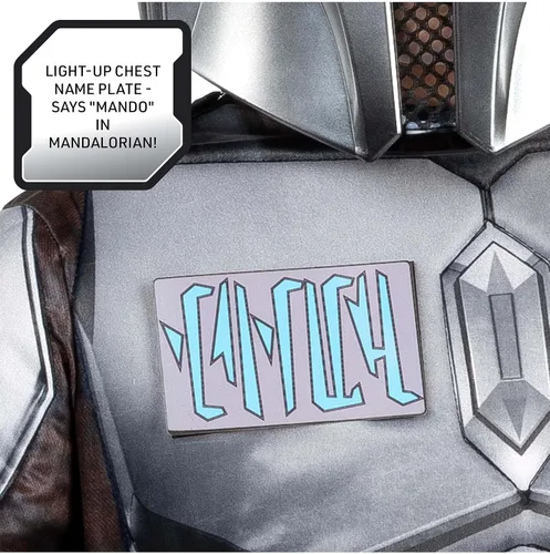 Vista 2 de Jazwares Kid's Light Up The Mandalorian Costume