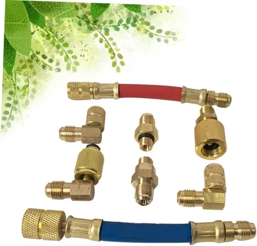Vista 5 de Kit de conector de acoplador para coche r aire acondicionado adaptador manguera de alta gama acondicionado Conversión colector
