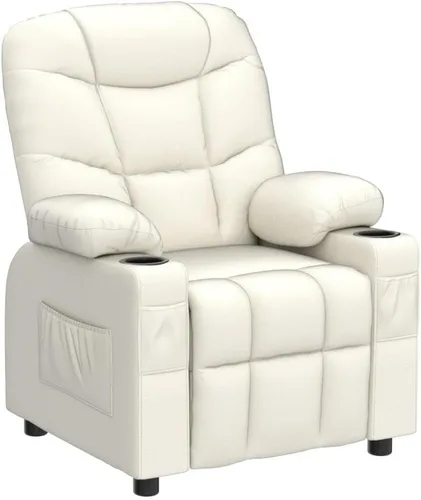 Vista 5 de Costzon Silla Reclinable para Niños con Portavasos, Silla de Descanso Ajustable con Reposapiés y Bolsillos Laterales para Habitación de Niños