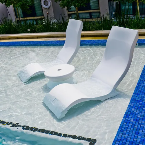 Vista 4 de Ledge Lounger - Tumbona Signature - Juego de 2 - Sillón interior para piscina y solárium - Se adapta a 9 pulgadas de profundidad de agua