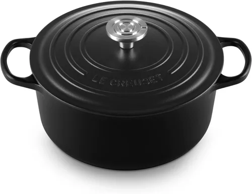 Vista 35 de Le Creuset Horno holandés redondo Signature de hierro fundido esmaltado, 4.5 cuartos de galón., Artichaut