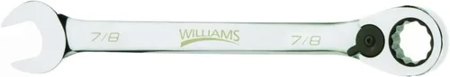 Vista 17 de Williams JHW1232RC - Llave de combinación de trinquete reversible de 12 puntos SAE, con acabado de cromo altamente pulido - 2,54 cm