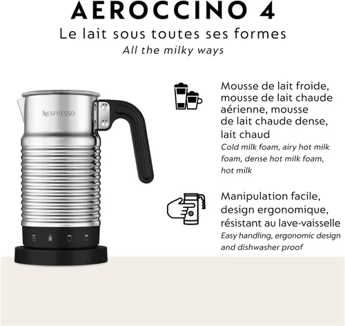 Vista 2 de Nespresso Aeroccino 4 Espumador de leche