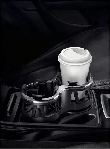 Vista 3 de Universal Car Cup Holder Extender - 2-in-1 Dual Design with Elastic Adjustable Clamp for Cars, Trucks & SUVs
