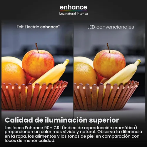 Vista 3 de Feit Electric BA10 - Bombilla LED mejorada, 40 W Eq, blanco suave, paquete Blanco suave (2700K Soft White)