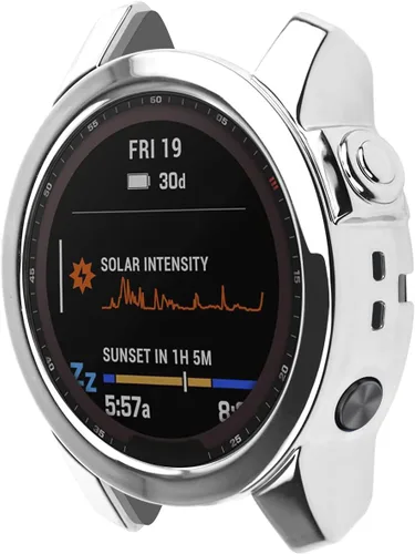 Vista 7 de Funda protectora de pantalla compatible con Garmin Fenix 7/Fenix 7 Solar/Fenix 7 Sapphire Solar Smartwatch Accesorios TenCloud Covers Funda