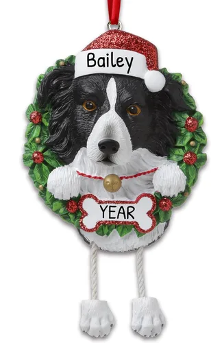 Vista 36 de Adornos de Navidad personalizados para perros 2024 – Corona de perro Beagle Adornos de Navidad para amantes de los perros, adorno de primera Navidad