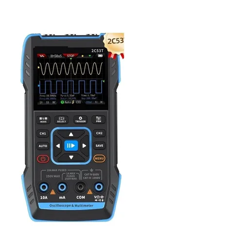 Vista 8 de 2C23T, 2C53T 3-en-1 Osciloscopio Digital Multimetro DDS Generador de Señal (2C23T)