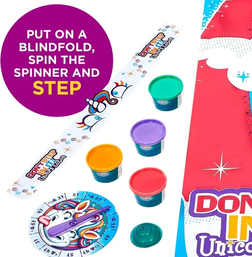 Vista 5 de Hasbro Gaming Don’t Step in It Game, Edición de unicornio (exclusivo de Amazon), para niños de 4 años en adelante