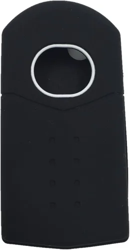 Vista 2 de Ezzy Auto Funda de goma de silicona negra y rosa con 4 botones para llave, funda protectora de piel para Mazda 3 5 6 Mazda CX-7