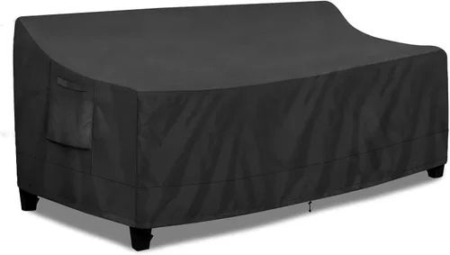 Vista 9 de PureFit Funda impermeable para sofá de exterior, funda para muebles de sofá de patio, funda de sofá biplaza de 2 plazas con ventilación de aire
