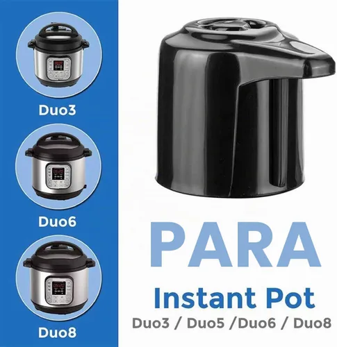 Vista 2 de Válvula de vapor con mango de liberación de vapor para olla instantánea de 3, 5, 6, 8 cuartos de galón, pieza de repuesto de válvula de olla a