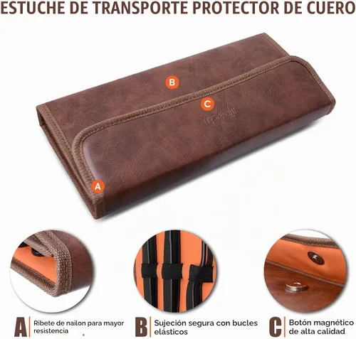 Vista 7 de Manjushri Pinzas para chef profesional, tijeras, alicates para hueso, juego de hornear (negro)