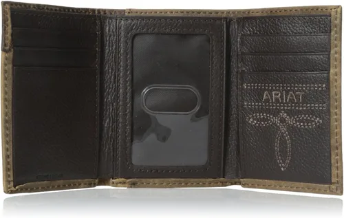 Vista 4 de ARIAT Botas bordadas tri-Fold Tan para hombre