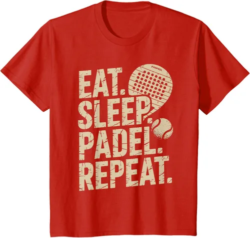 Vista 57 de Camiseta Eat Sleep Padel Repeat Padel Jugador de Tenis