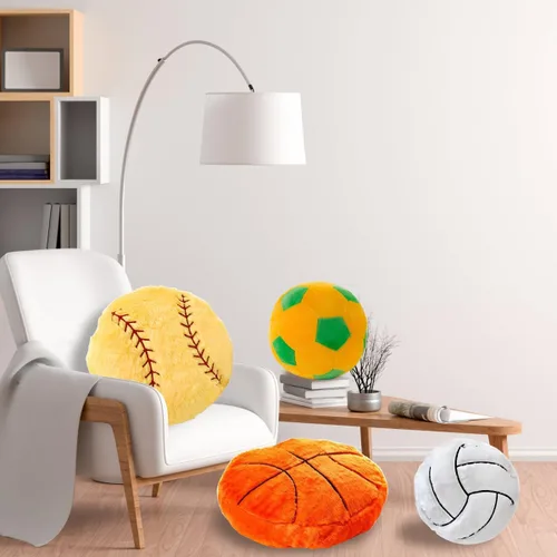 Vista 5 de Almohada Deportiva de Béisbol Suave y Esponjosa Cojín Decorativo Juguete, 14" Juguetes de Peluche de Béisbol Deportivo Duraderos, Juguetes