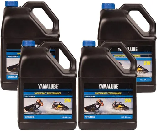 Vista 8 de Yamaha, 1 galón de aceite Yamalube 2-W para motor 2 tiempos para moto de agua Waverunner