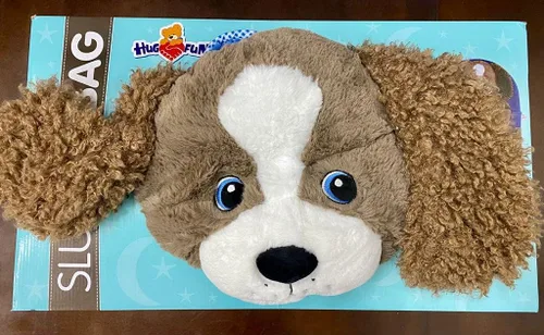 Vista 2 de Golden Pyramids Hugfun Kids Animal Bag perro marrón acogedor